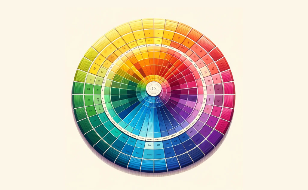 Utilizing the Color Wheel for Event Planning Illustration